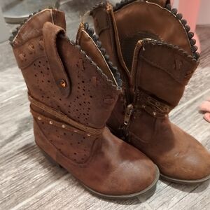 Paris Blues Brown Kids Boots